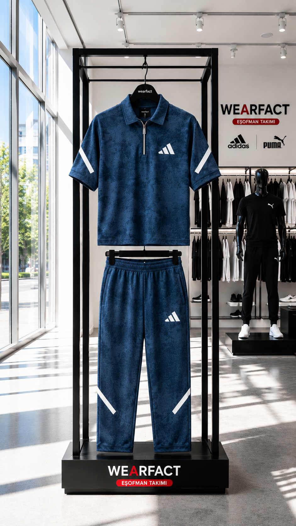 Adidas Yıkamalı Eşofman Takımı